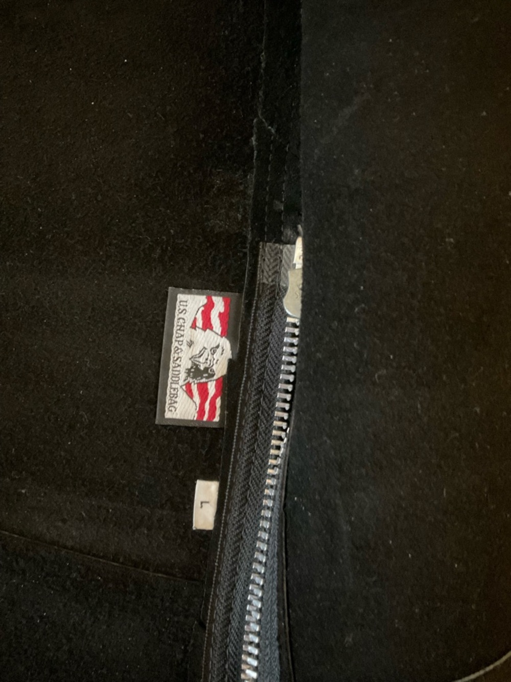 Black Fringe Leather Motorcycle Chaps - Women EUC - Picture 7 of 10